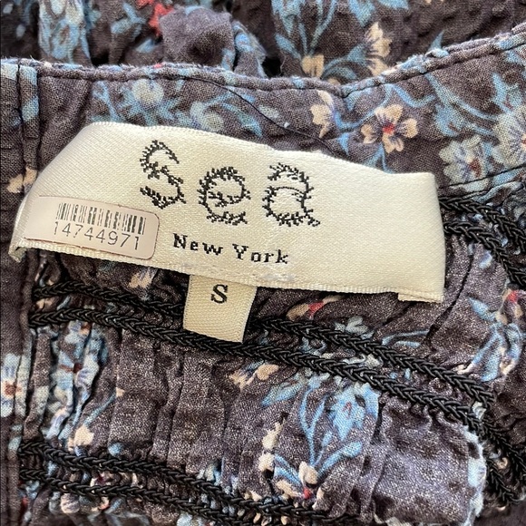 Sea New York Tilly Smocked Top, S - Picture 5 of 11